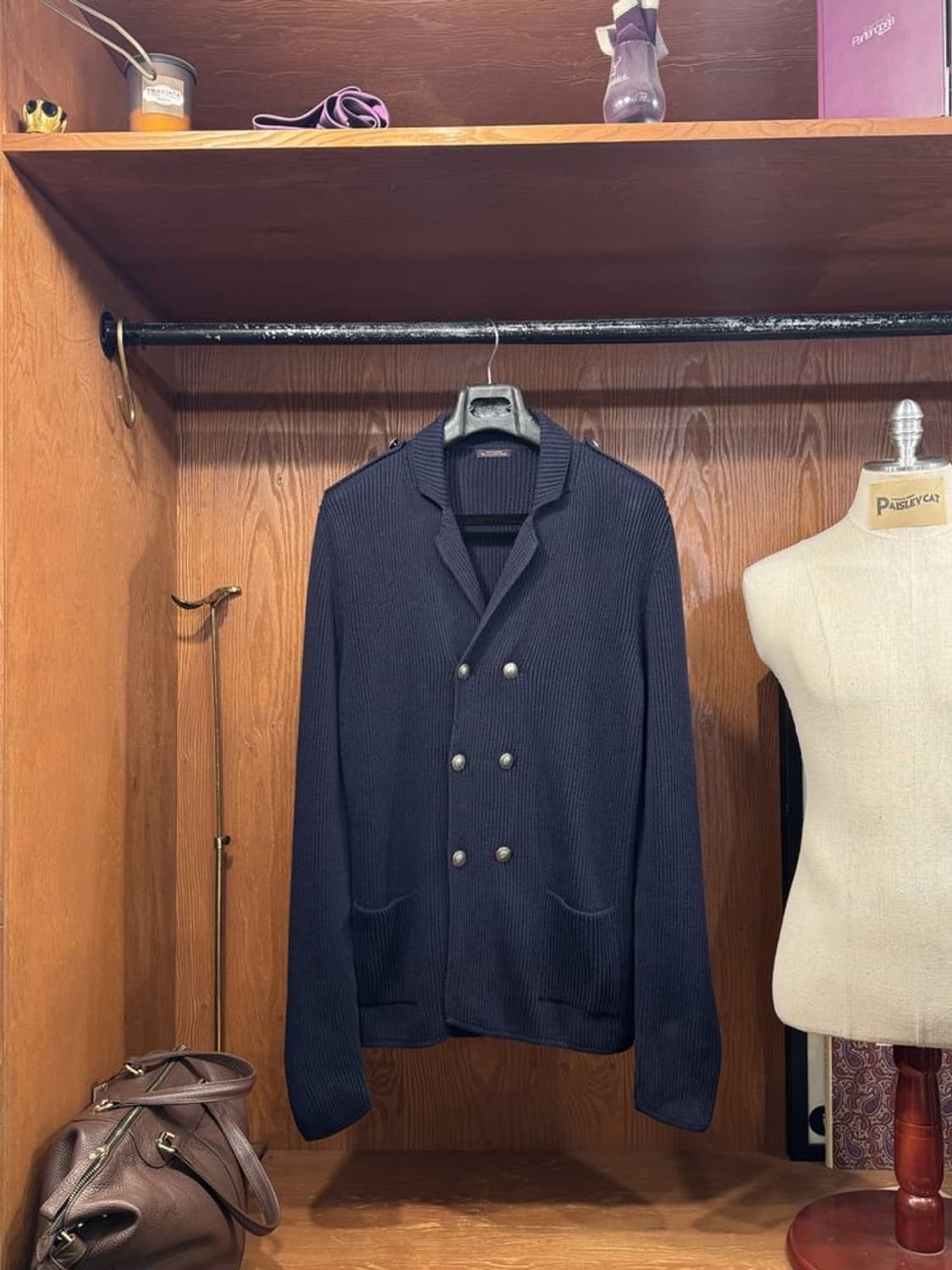 발렌타인 숄칼라 니트 상품이미지1