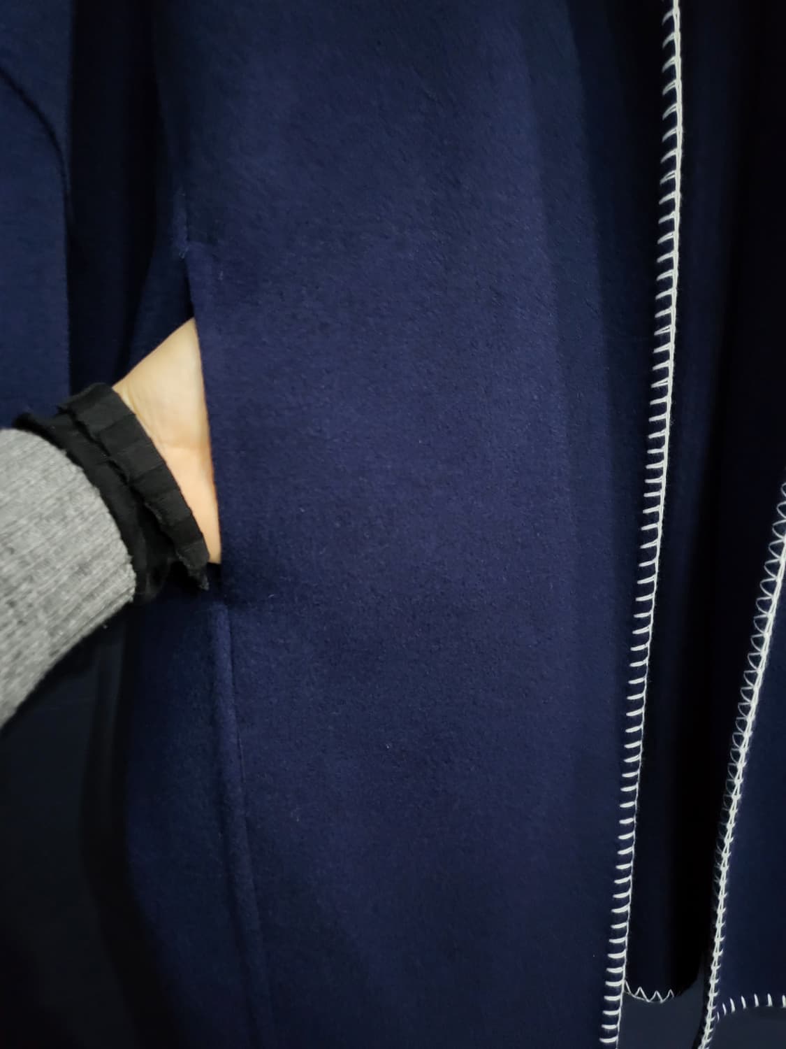 캐시미어 울 혼방 핸드메이드 가디건(새상품) 상품이미지3