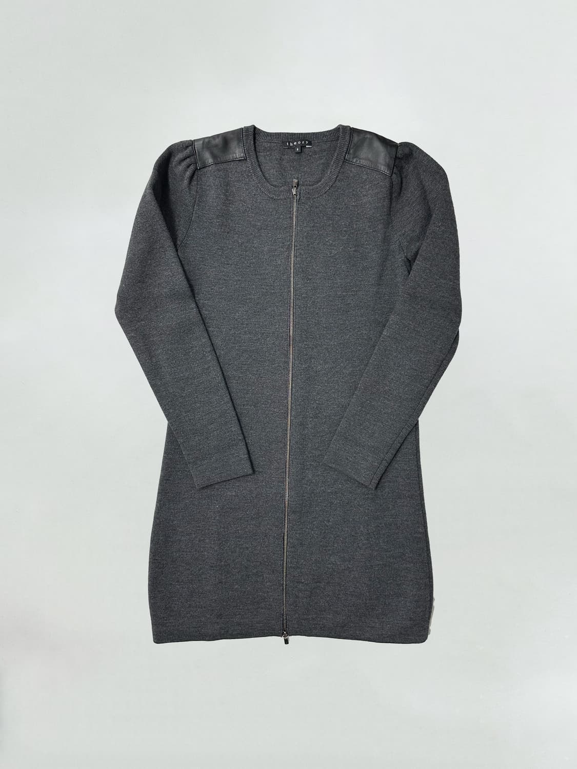 띠어리 양가죽 니트 원피스 자켓 상품이미지2