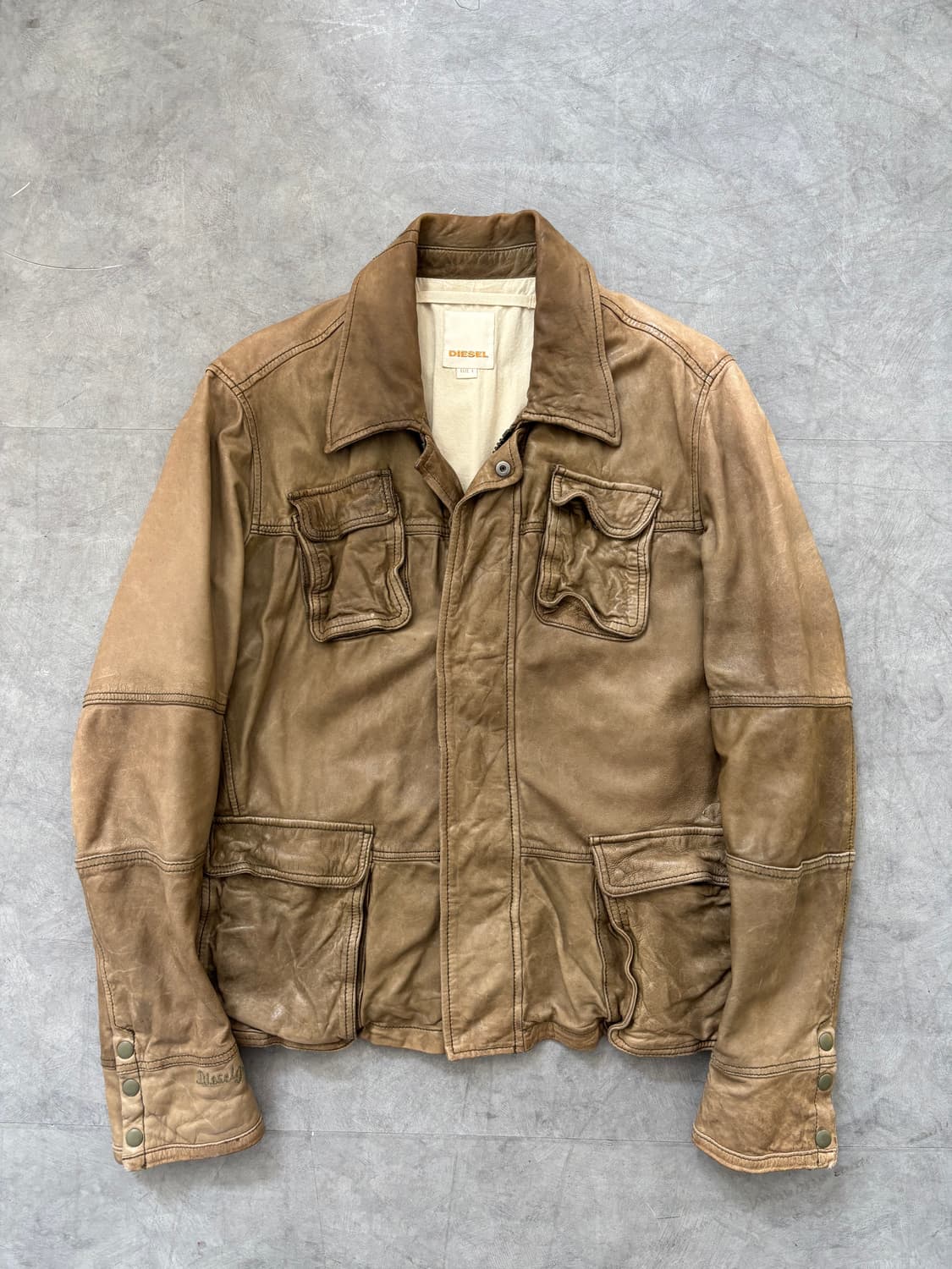 Diesel 디젤 유틸리티 레더 집 자켓 상품이미지4