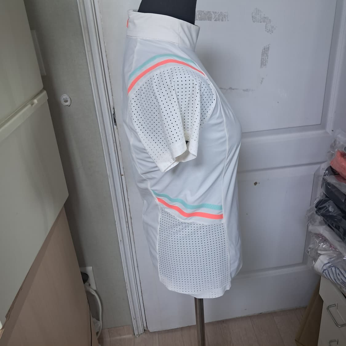 타이틀리스트 여성 골프 반팔 티셔츠 S 화이트 상품이미지4