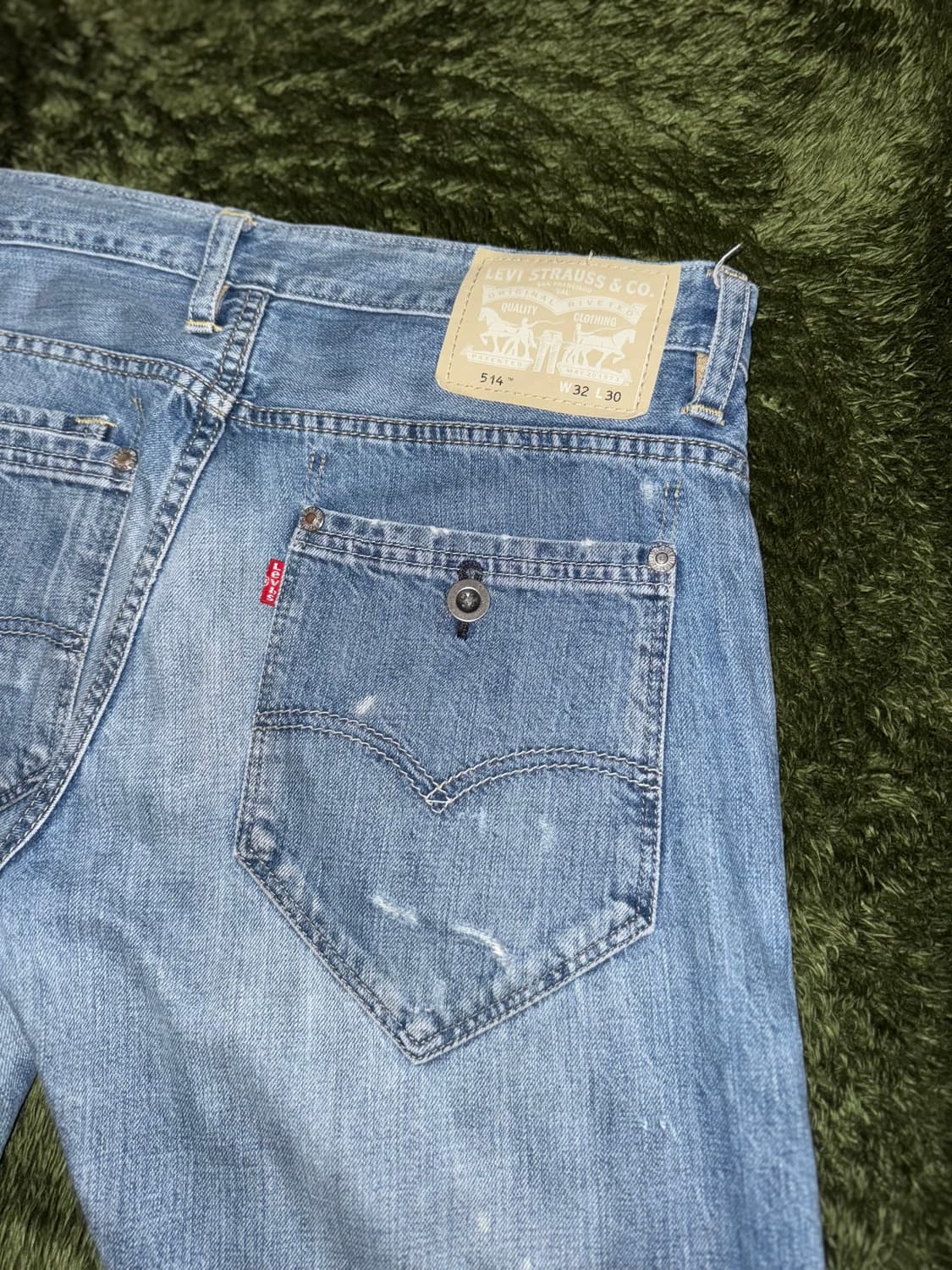 [32X30] 리바이스 514 재패니즈 사시코 커스텀 데님 팬츠 상품이미지9