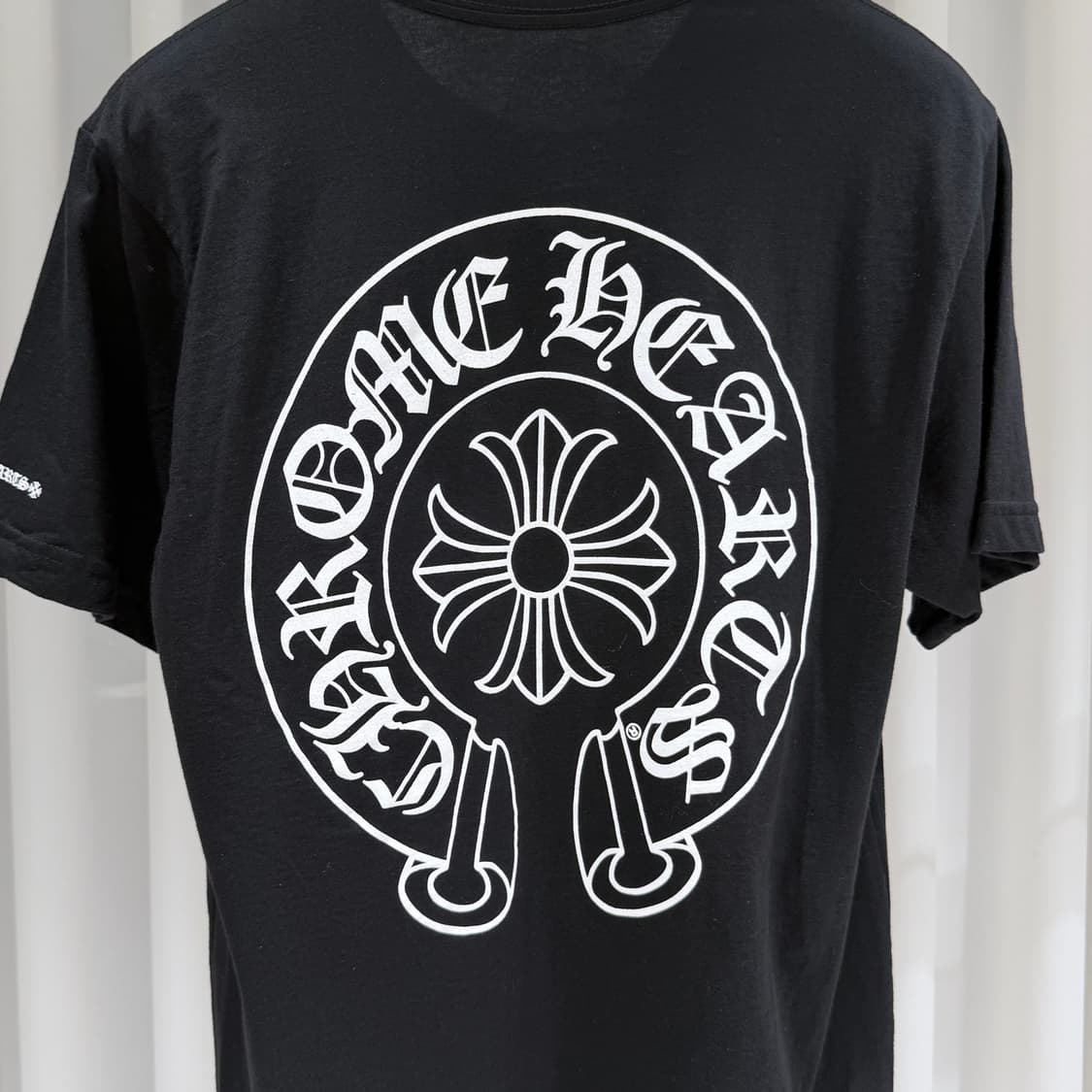 (A+/M) / 크롬하츠 홀스슈 로고 반팔 티셔츠 블랙 상품이미지6