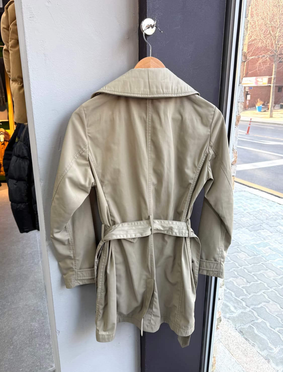 42/ 알레그리 벨티드 나일론 트렌치코트 자켓 상품이미지7