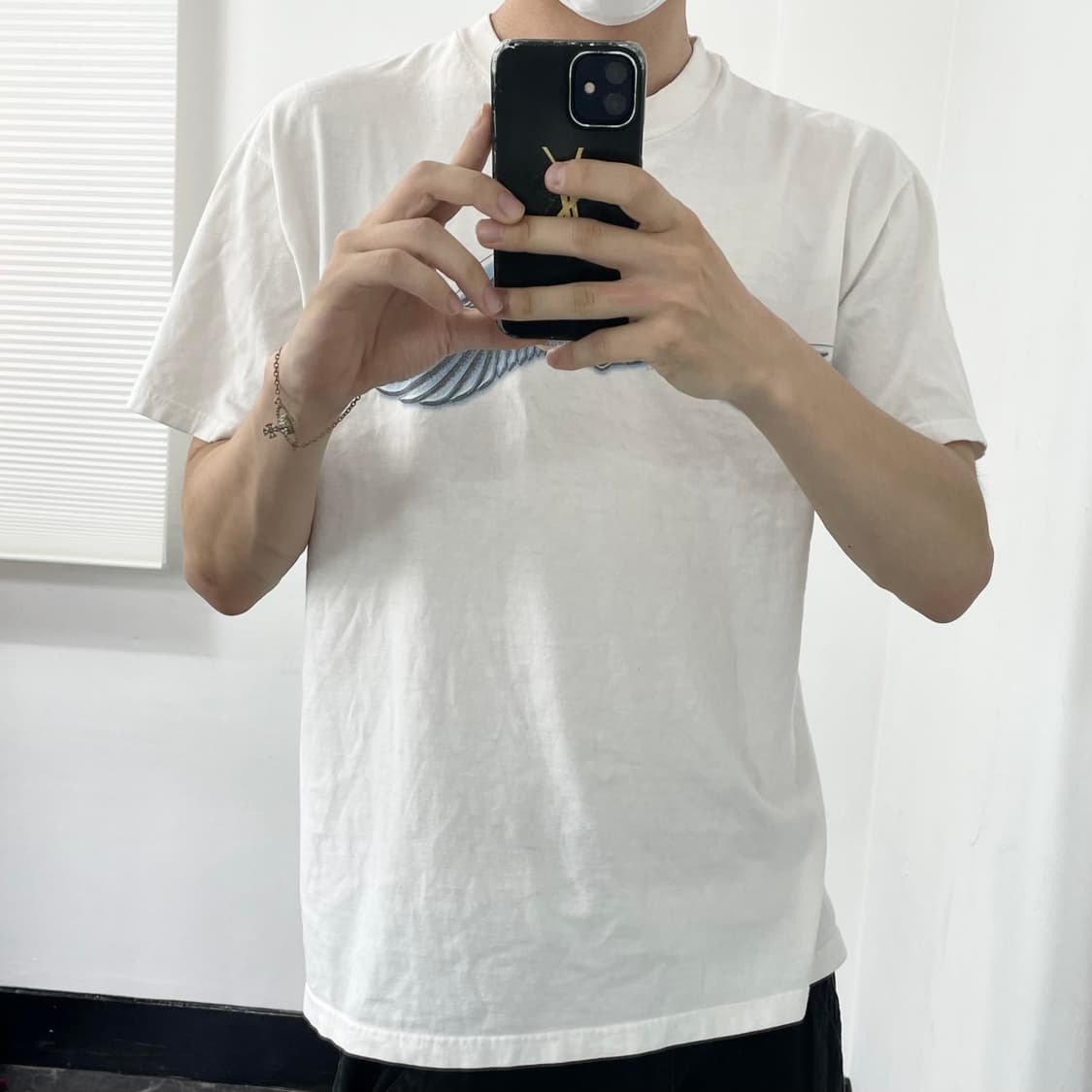 할리데이비슨 이글 엠브로이드 화이트 반팔 티셔츠 상품이미지4