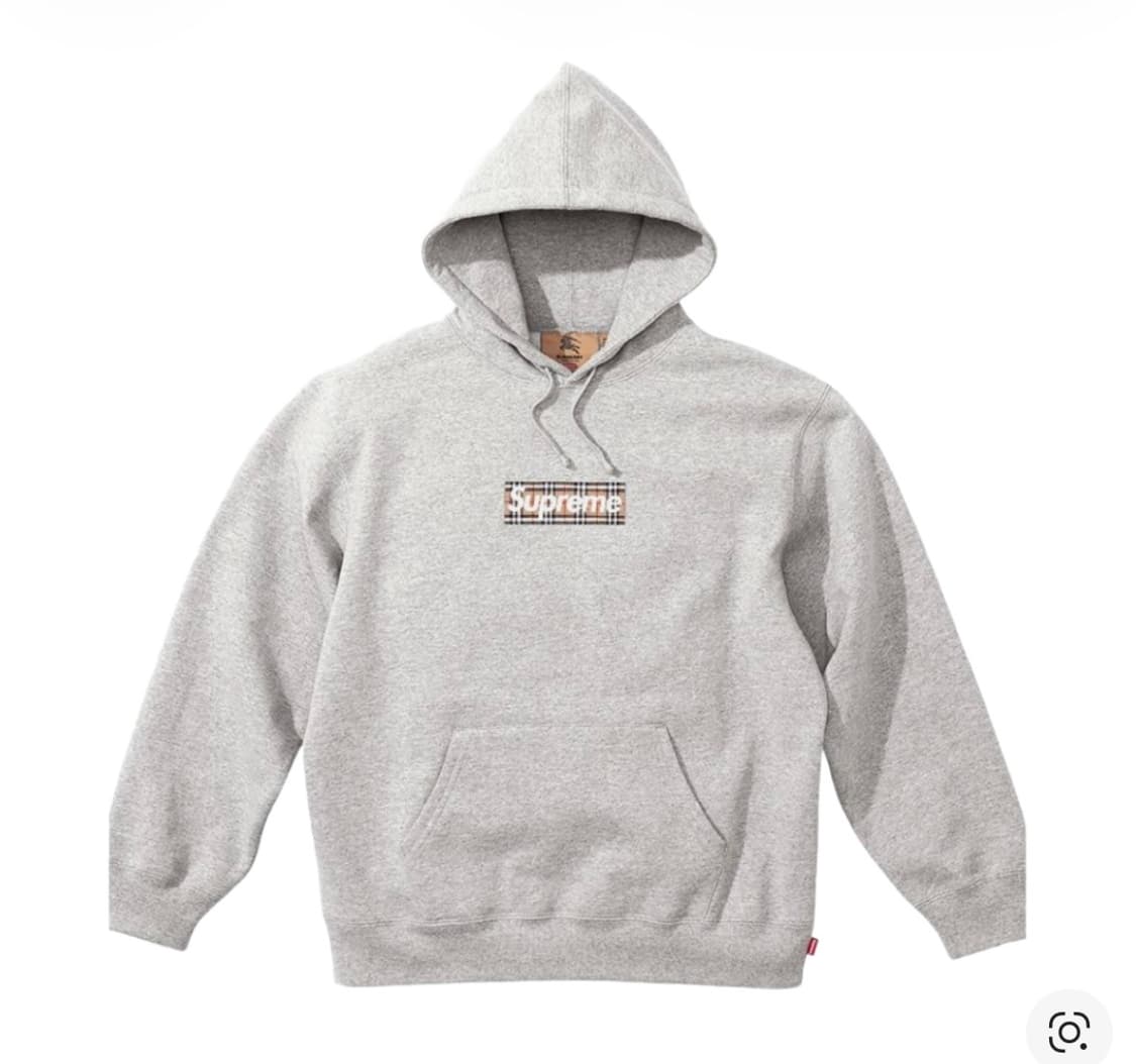 슈프림 버버리 박스로고 후드 상품이미지1