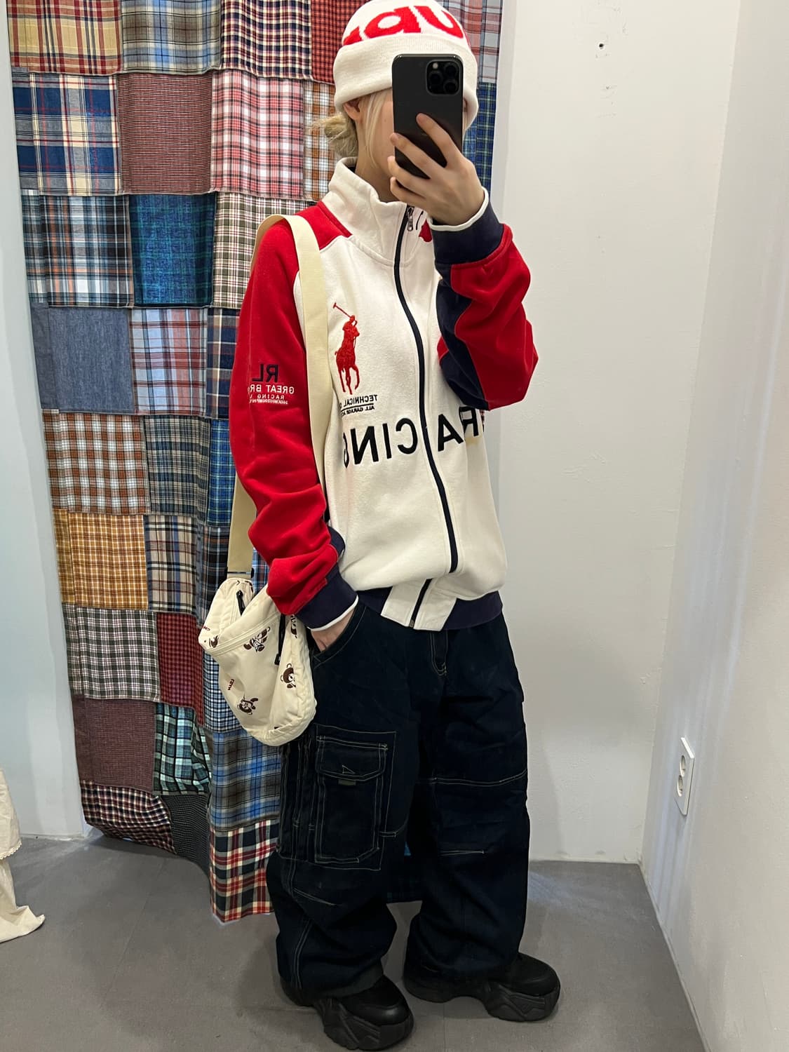 폴로 빅포니 레이싱 반집업 상품이미지3