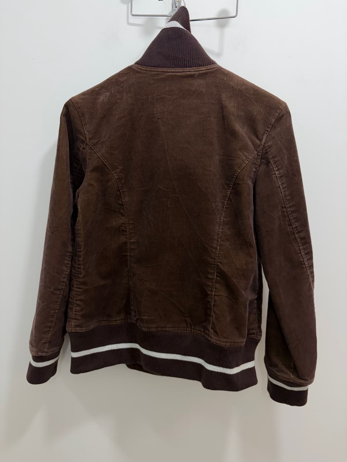 Enrico Coveri 브라운 코듀로이 단추 집업 자켓 상품이미지8