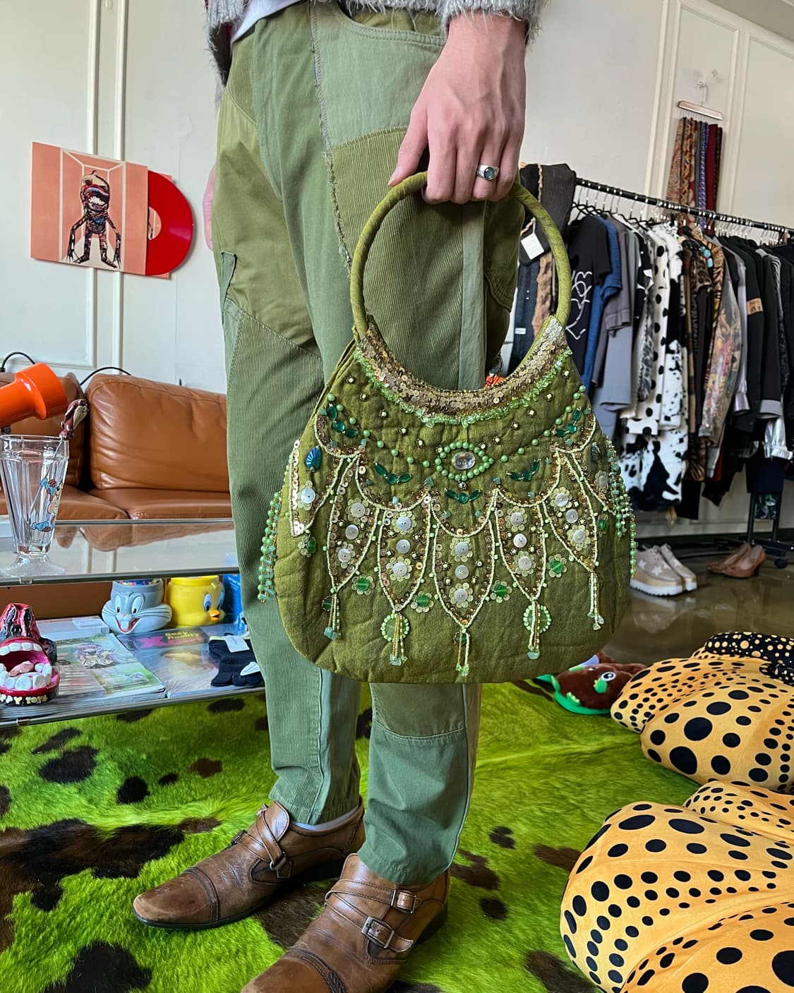 Indonesian Jewelry Trimming Shoulder Bag 상품이미지2