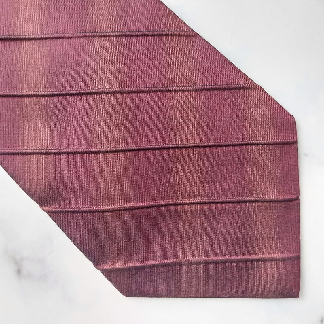 소니아 리키엘 실크 와인 스트라이프 넥타이 10cm A+등급  K1211 상품이미지9