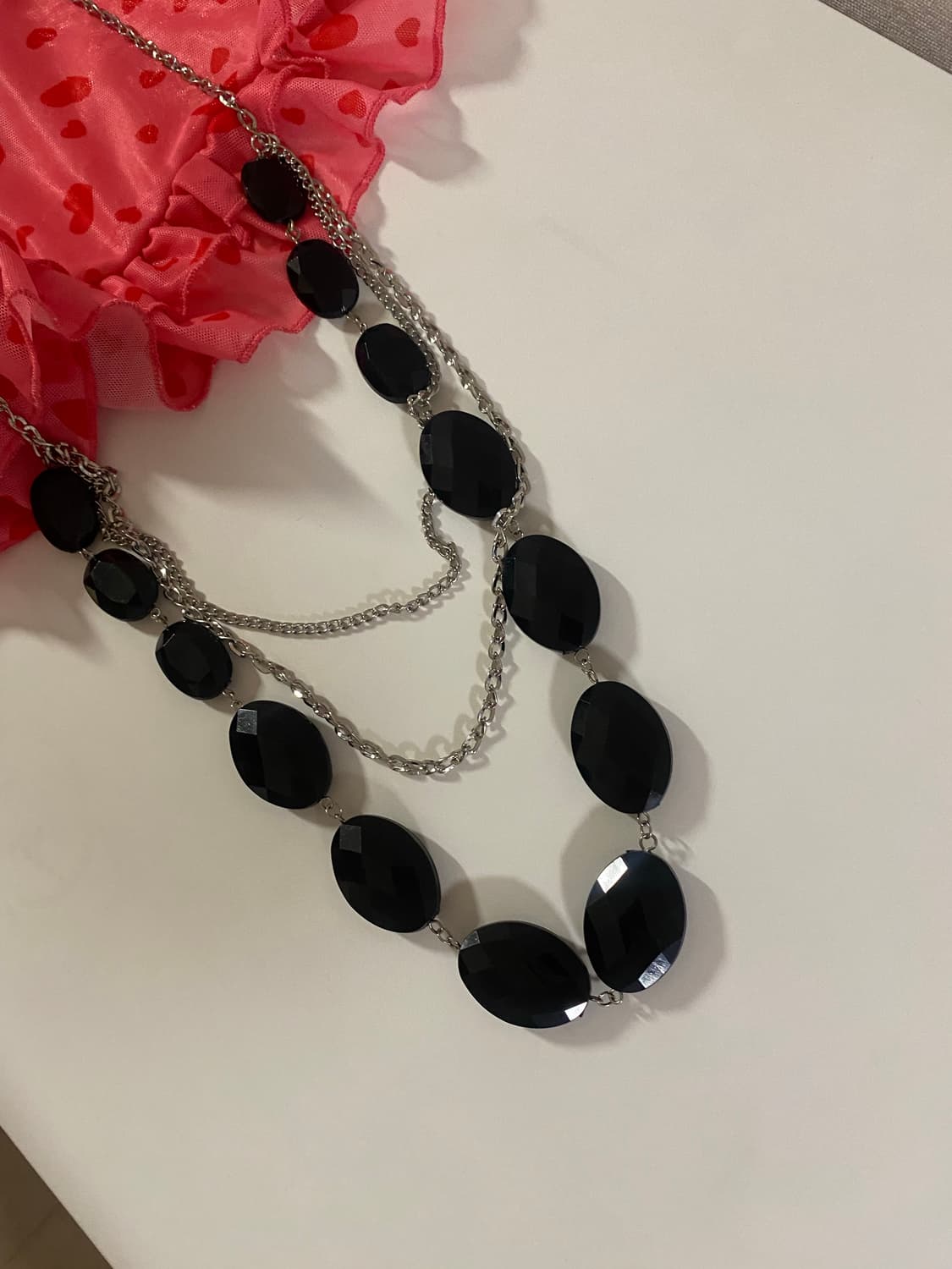 블랙 비즈 목걸이 상품이미지5