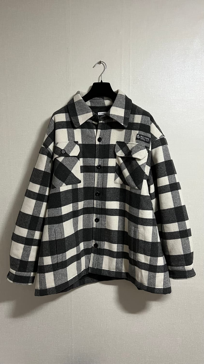 윌리 차바리아 패디드 플란넬 셔츠 자켓 상품이미지2