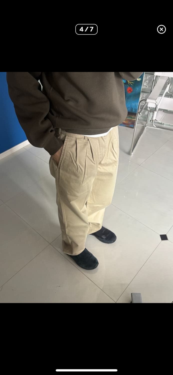 TUCK WIDE TROUSERS ORSLOW 상품이미지3