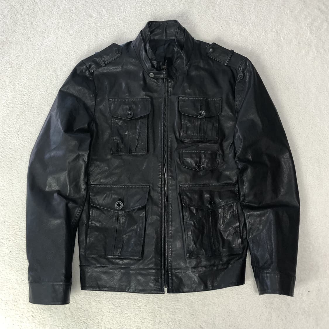 킨로치 에디슬리먼맛 레더자켓 상품이미지1