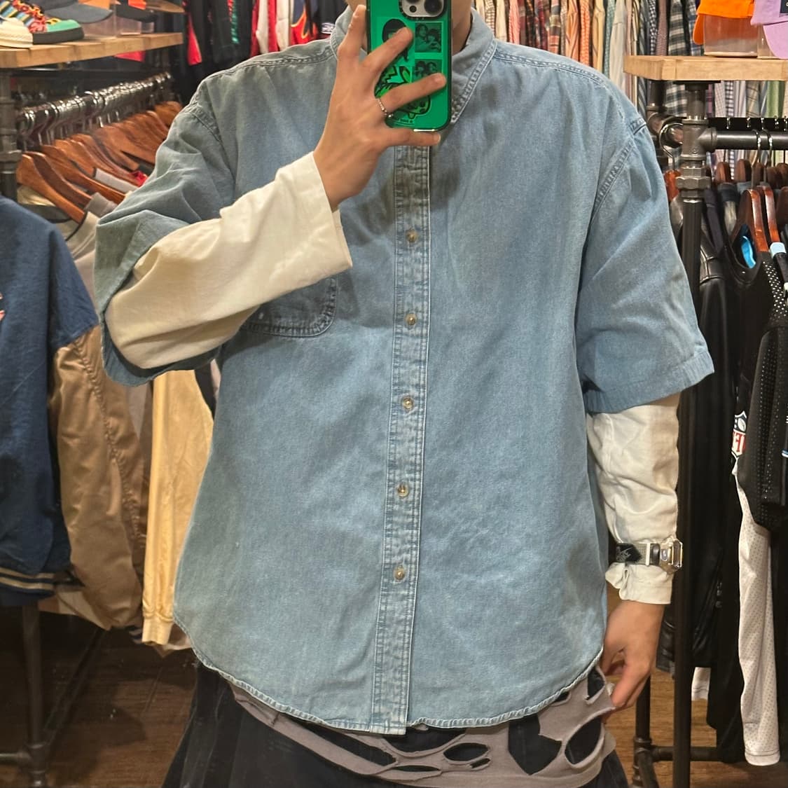 [HI] 칼하트 데님 반팔셔츠 상품이미지2