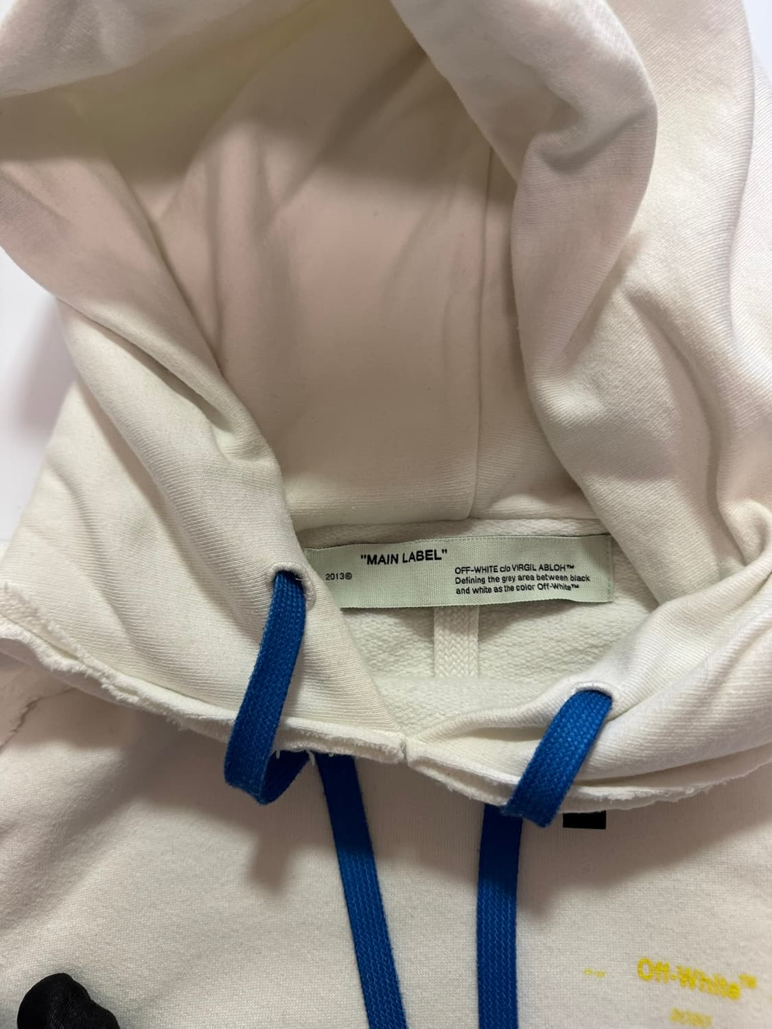 오프화이트 흰색 후드티(L사이즈) 상품이미지4