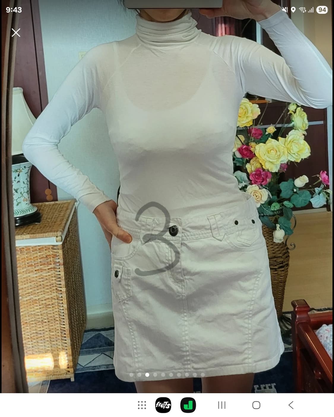 유니클로 히트텍  MNG 망고 터틀넥 폴로 상품이미지3