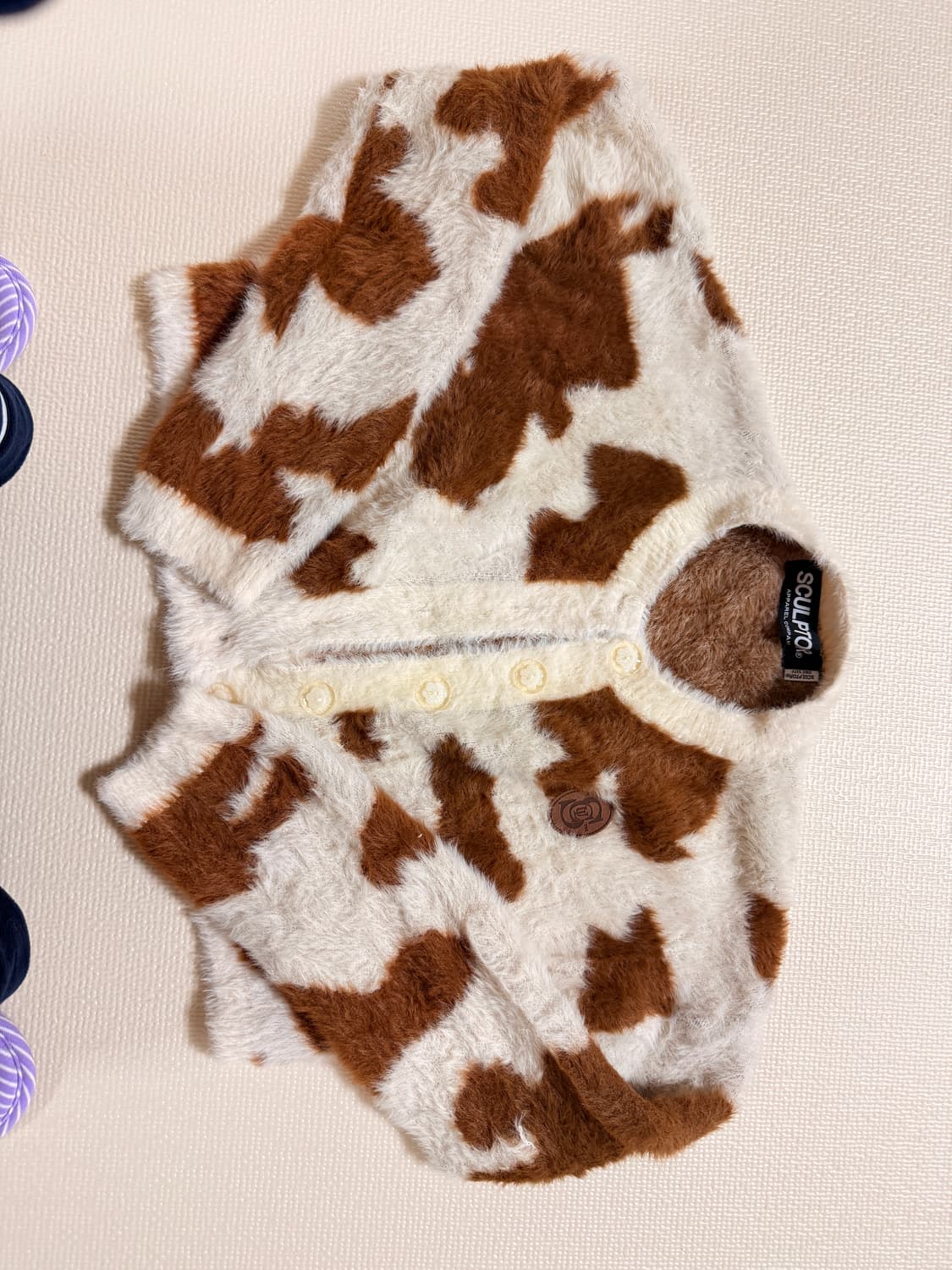 스컬프터 카우패턴 가디건 상품이미지2