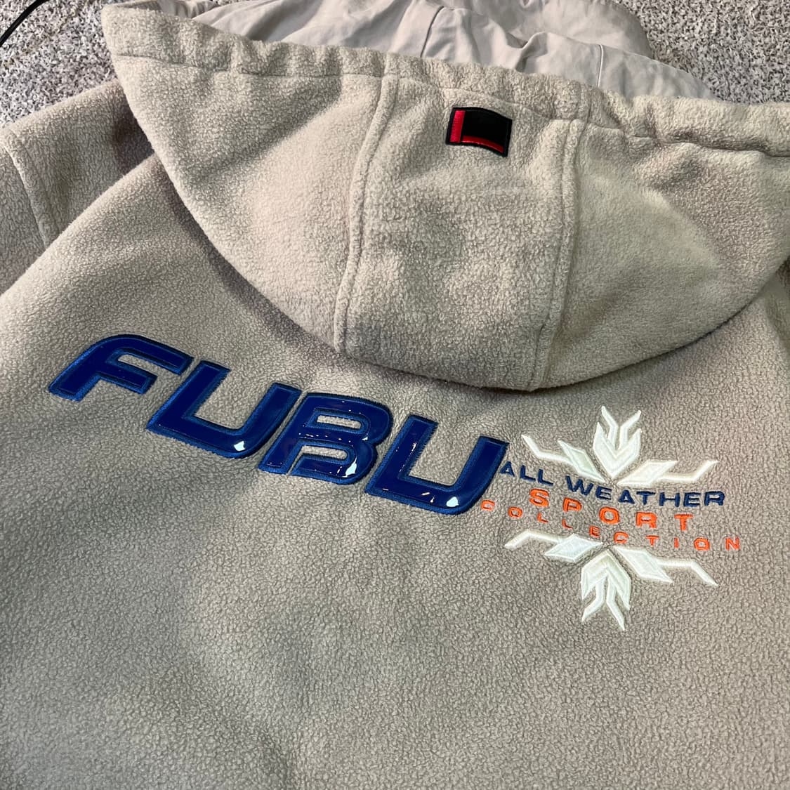 후부 빅로고 반집업 플리스 아노락 상품이미지3