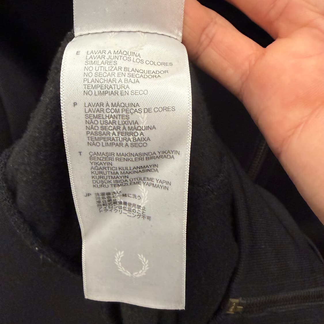 프레드페리 X 마일즈케인 블랙 트리코트 트랙 자켓 M 상품이미지10