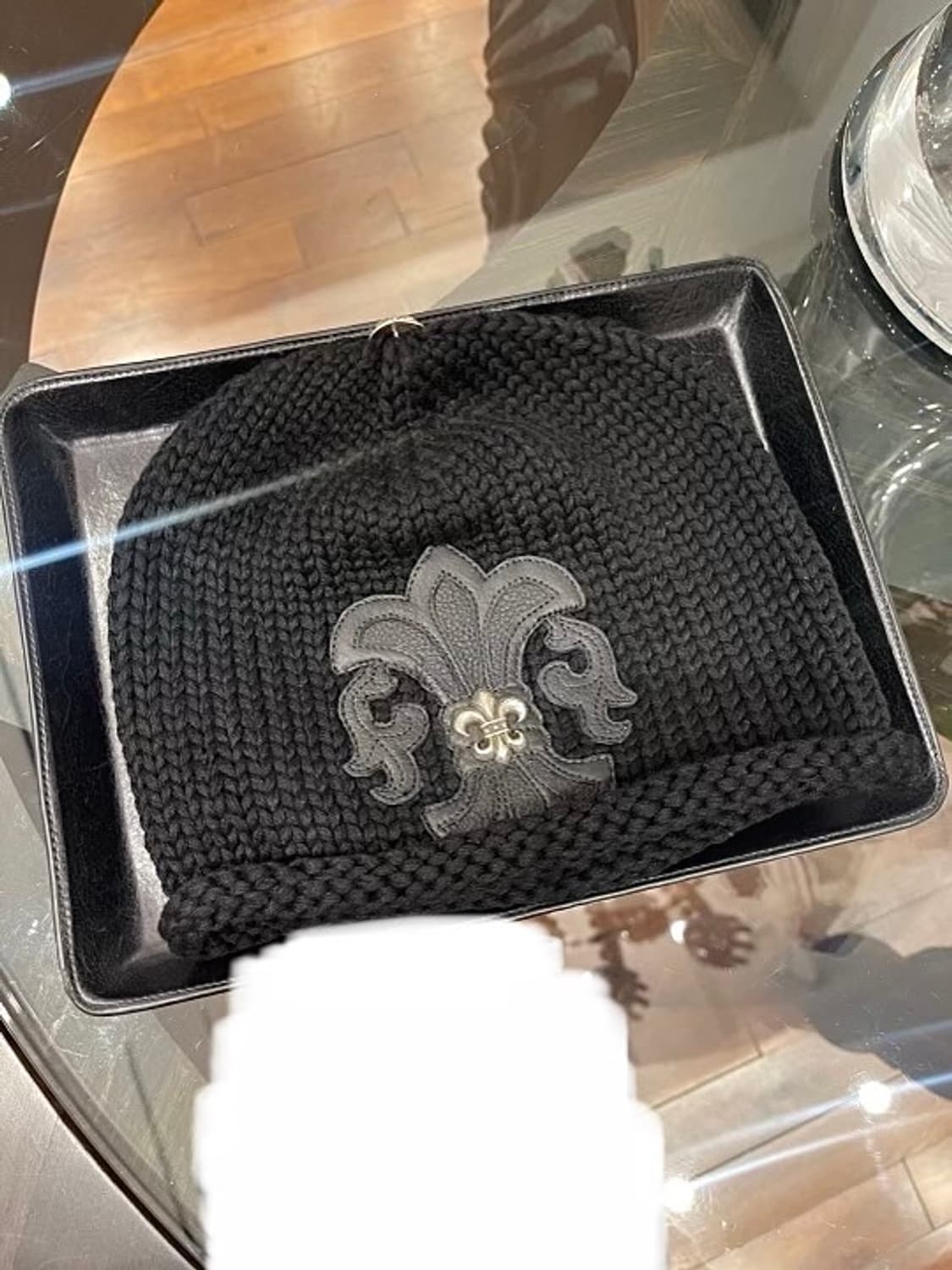 크롬하츠 플레어 실버 참 캐시미어 비니 상품이미지2