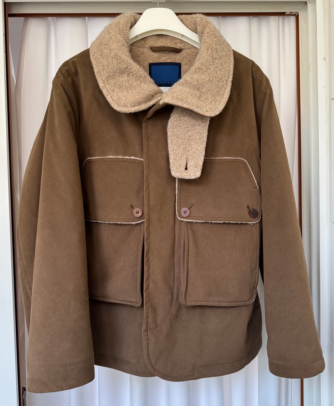 도큐먼트 /비건스웨이드 빅포켓 자켓 올리브 / M 상품이미지3