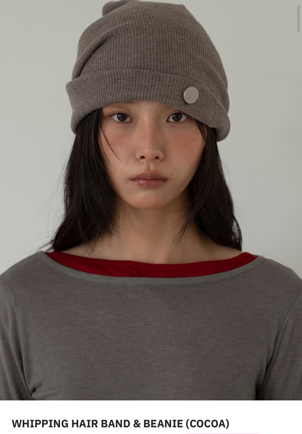 Onska WHIPPING HAIR BAND & BEANIE (COCOA 상품이미지1