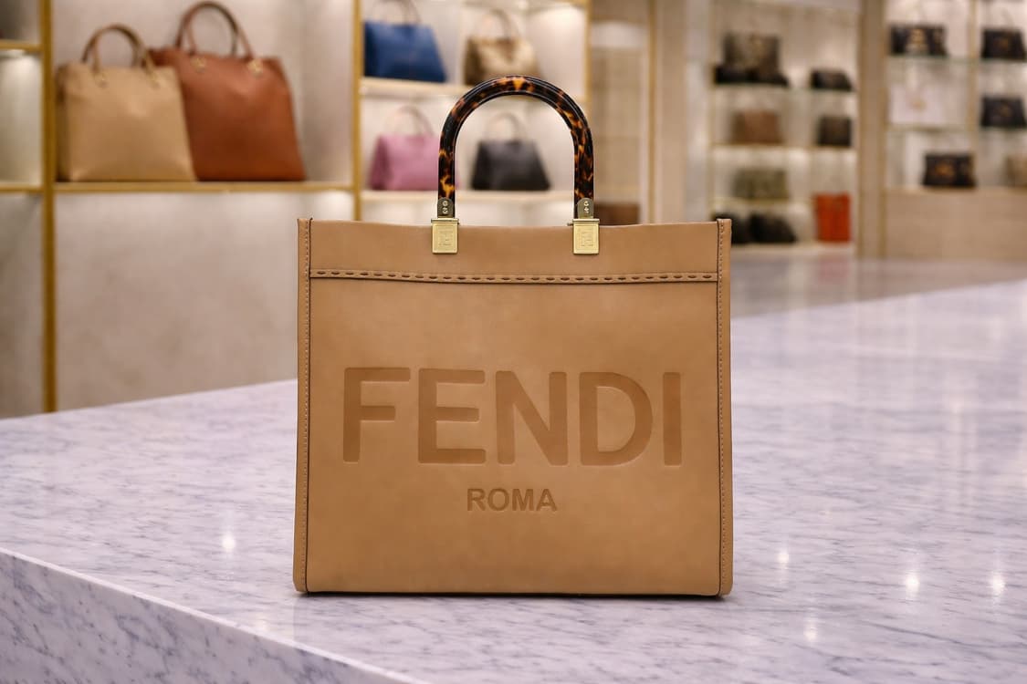 [A급] 펜디 선샤인 카프스킨 쇼퍼백 미디엄 브라운 판매합니다!!! 상품이미지1