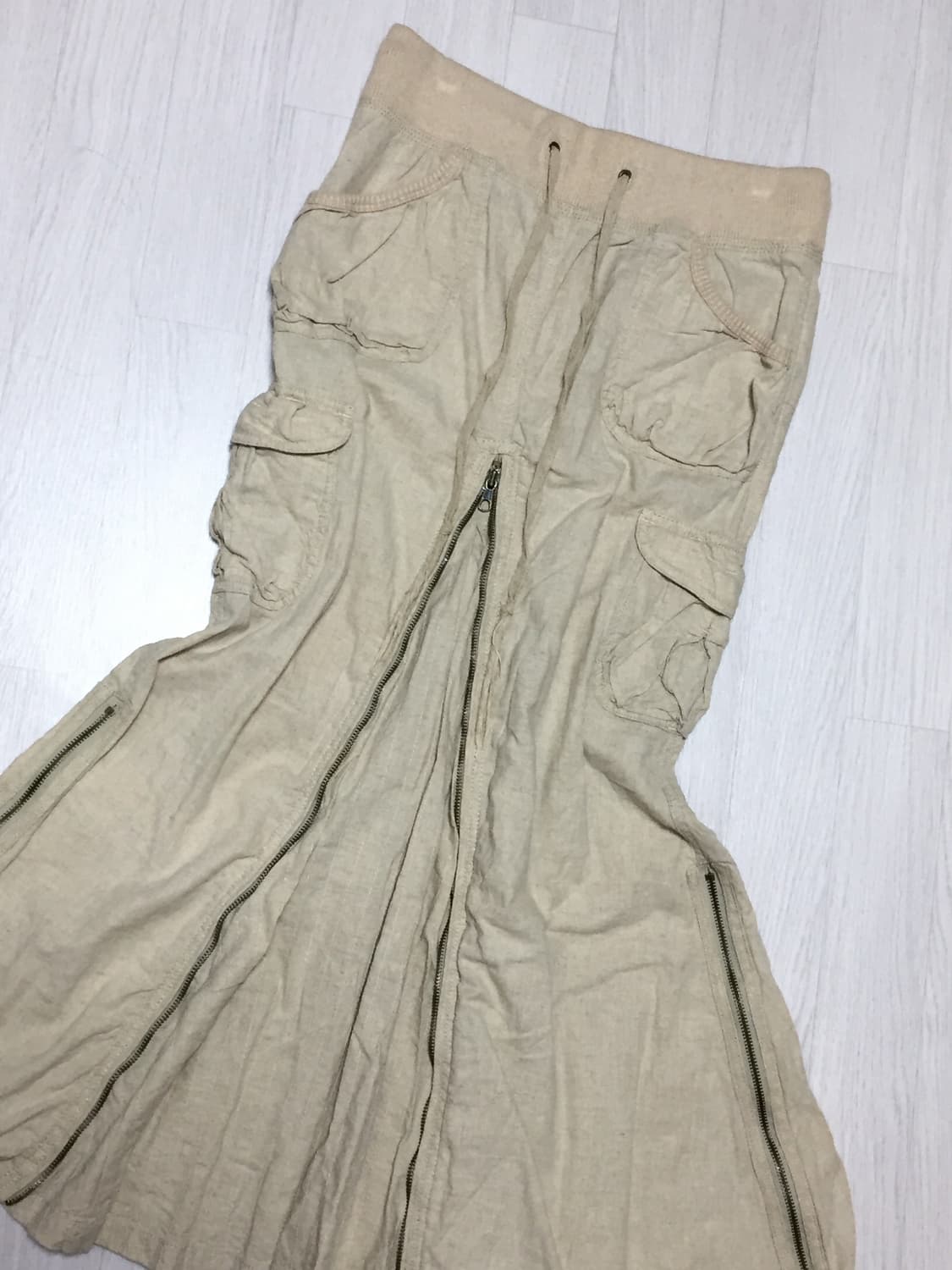 고아 포켓 카고 롱스커트 아이보리 goa 상품이미지2