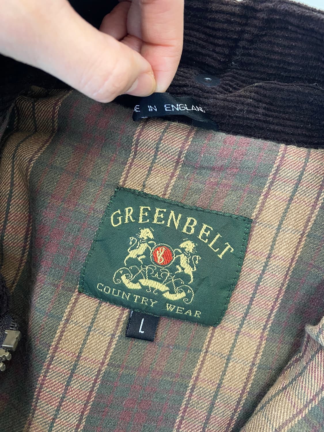 90's GREENBELT 왁스 코튼 필드 자켓 상품이미지9