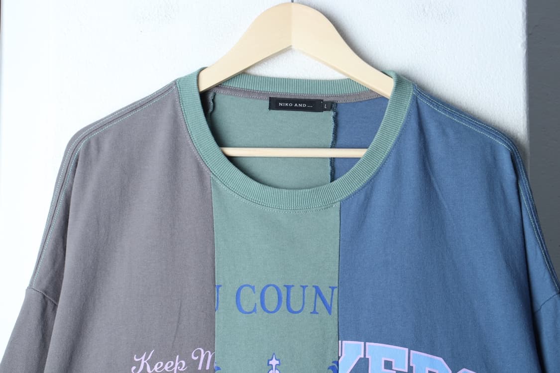 W(L-2XL) 니코앤드 반팔 티셔츠 직접 커스텀 희귀-H3H33754 상품이미지3