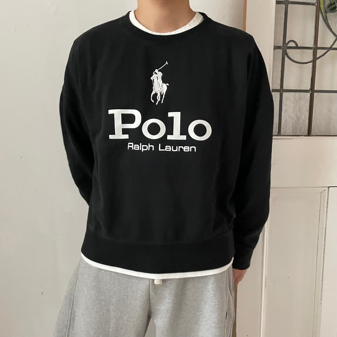 폴로 랄프로렌 로고 맨투맨 상품이미지1