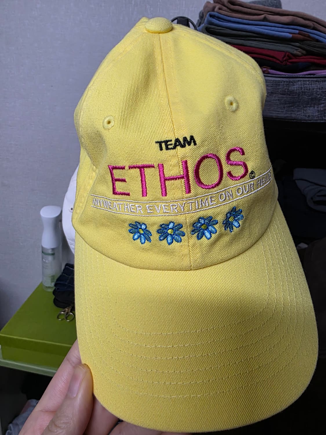 에토스 노랑이 모자(새상품) 상품이미지1