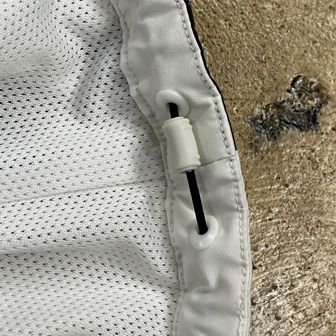 [정품/L] 다이나핏 화이트 바람막이 후드 자켓 b17 상품이미지9