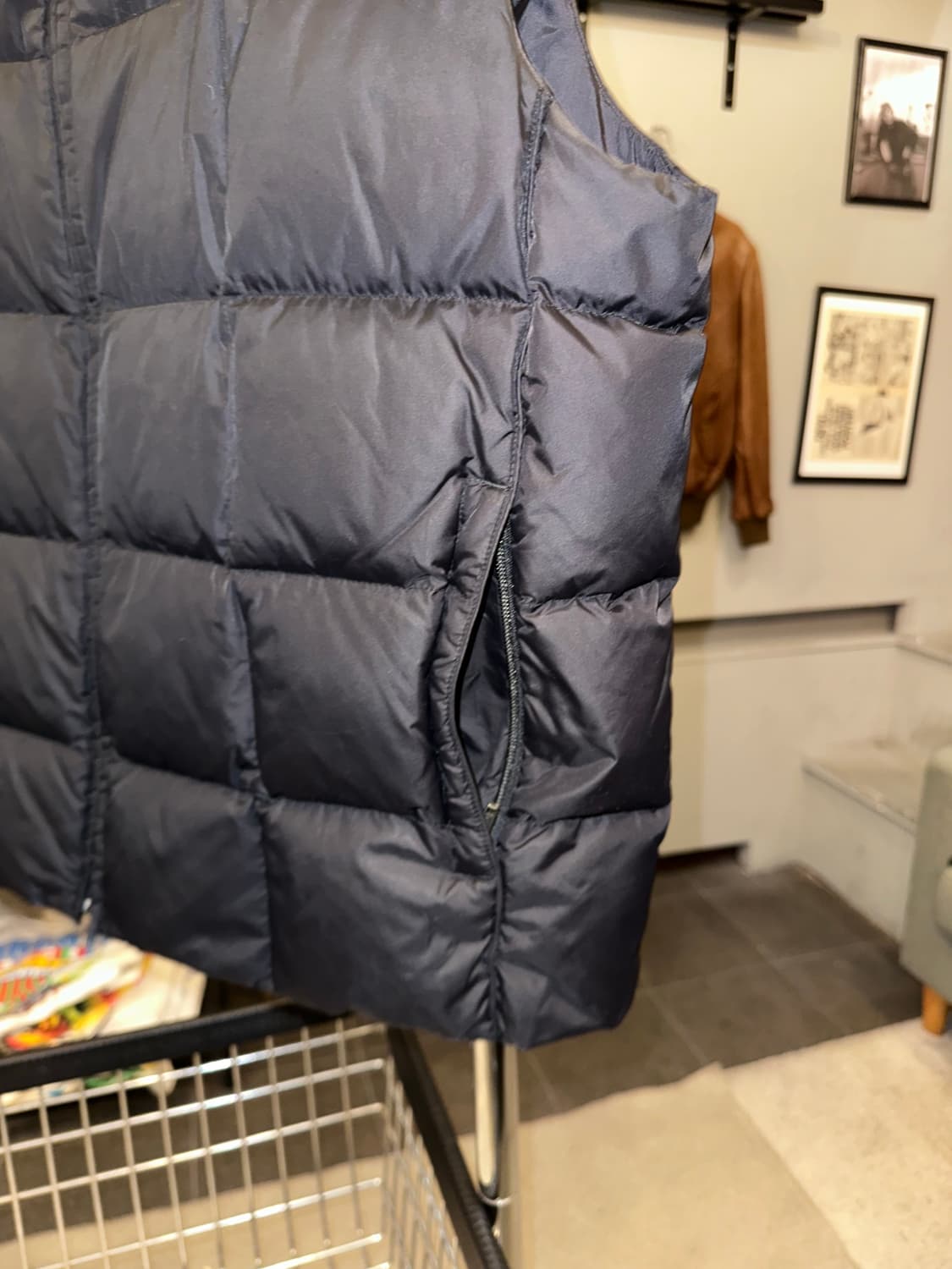 00’s Eddie Bauer quilted padded vest 상품이미지5