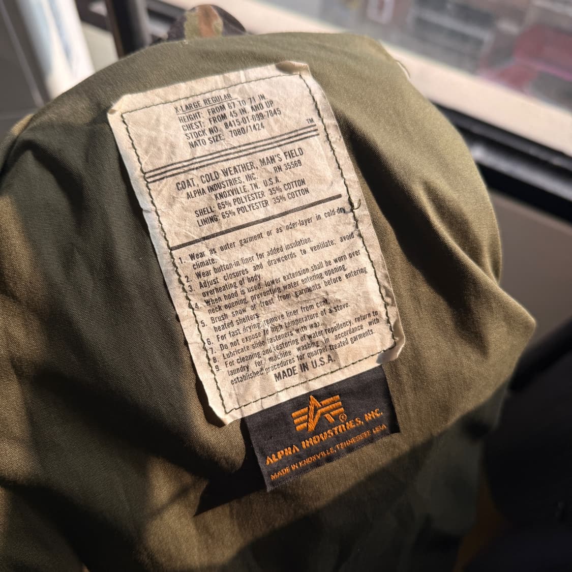 알파인더스트리 타이거카모 M65 자켓 상품이미지8