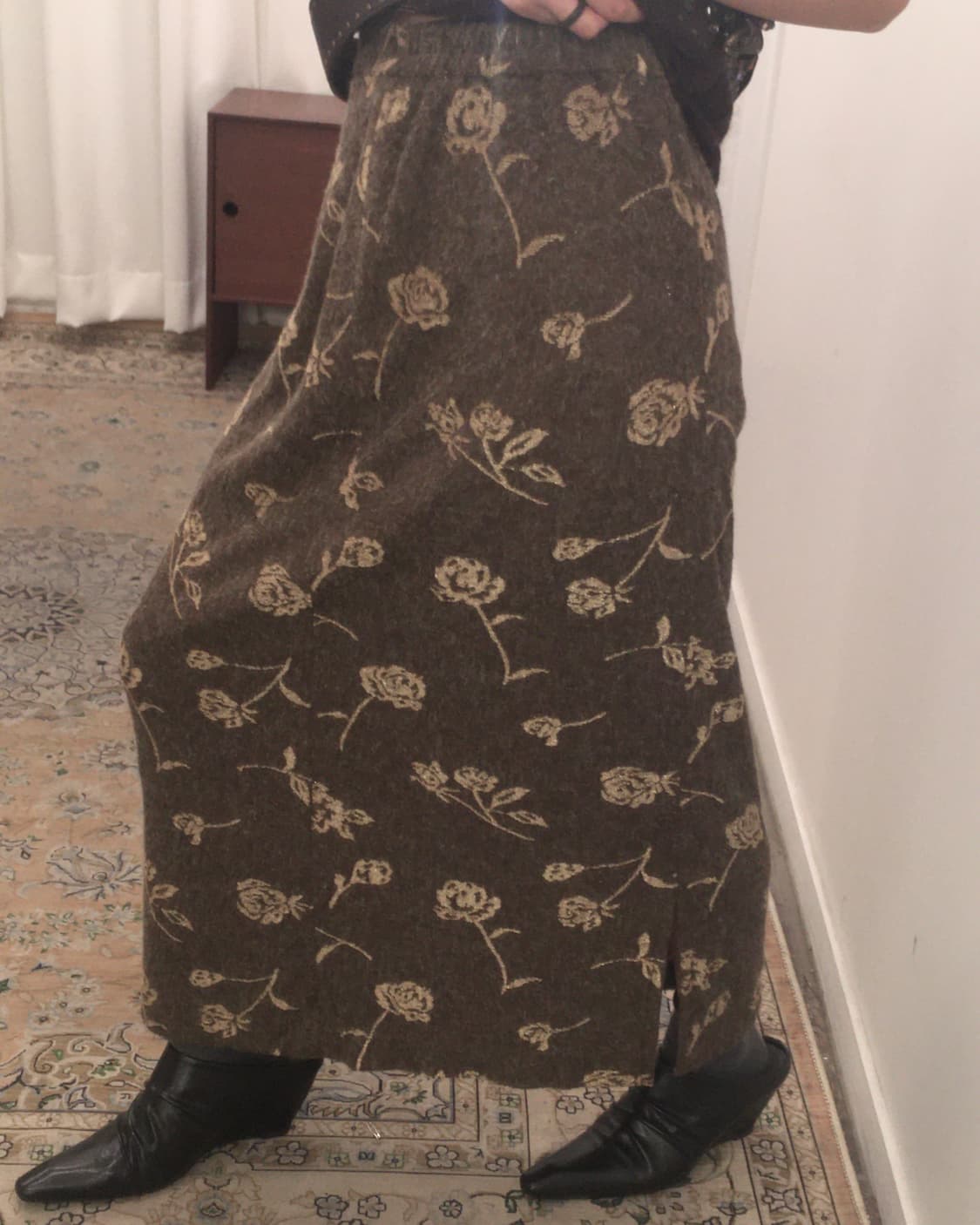 브라운 롱스커트 상품이미지3