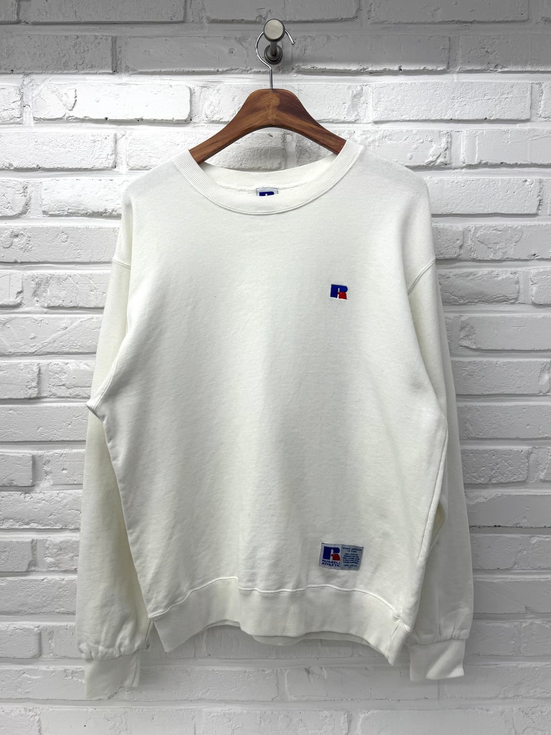 Russell Athletic 화이트 로고 맨투맨 상품이미지3