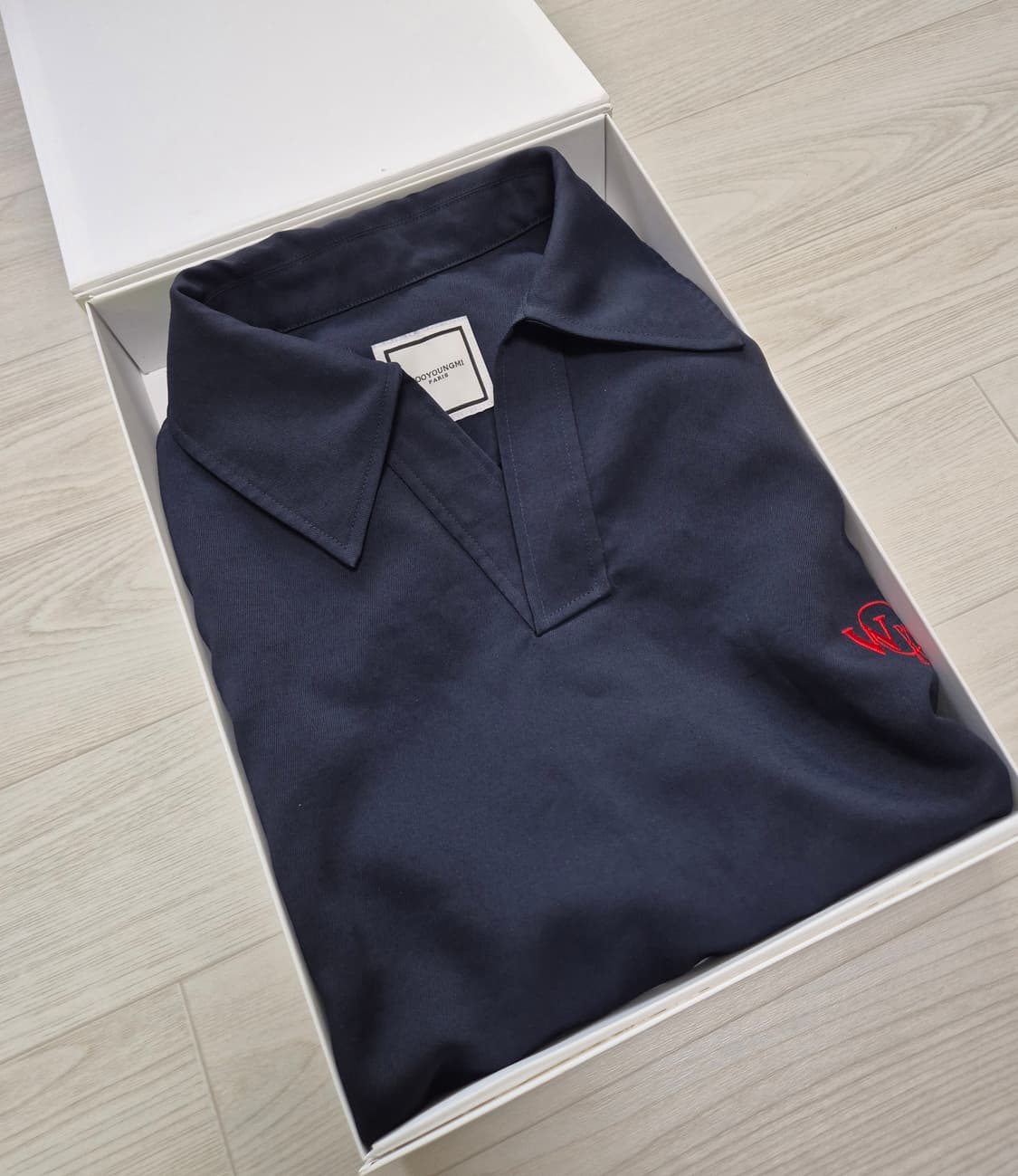 (정품) 우영미 네이비 폴로 카라 티셔츠 48 상품이미지10