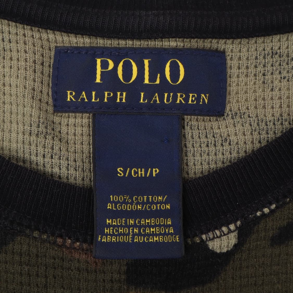 폴로 랄프로렌 카키 카모 와플 롱슬리브 상품이미지8