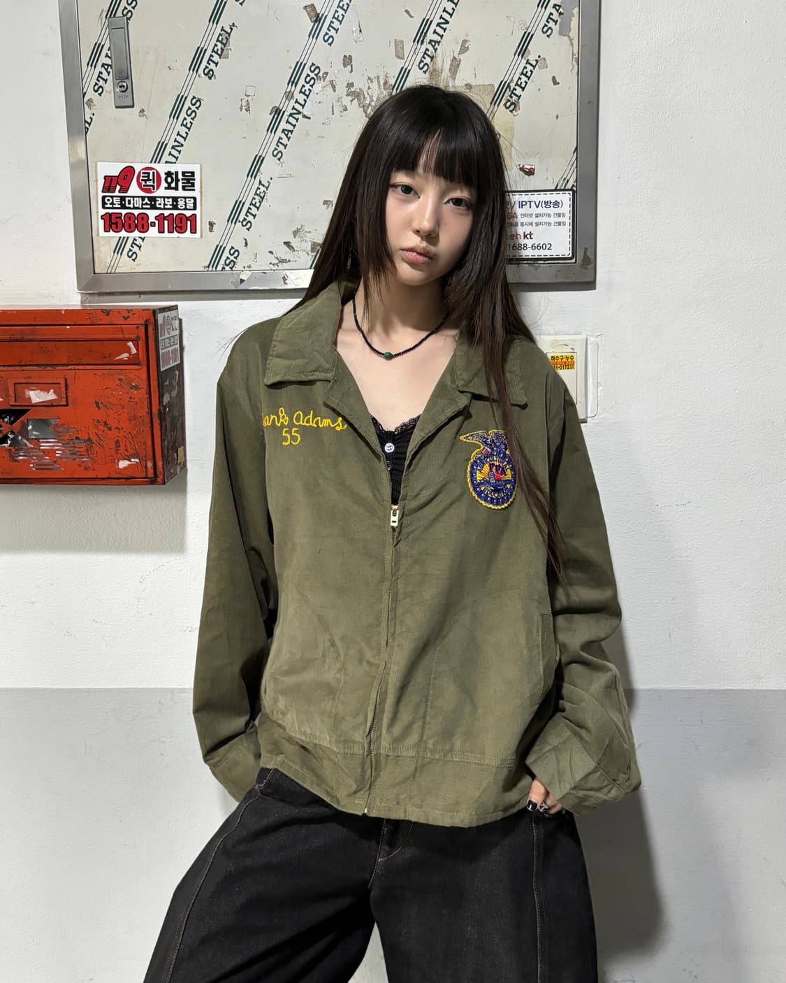 90s 아메리칸빈티지 FFA 코듀로이 카키jk  상품이미지1