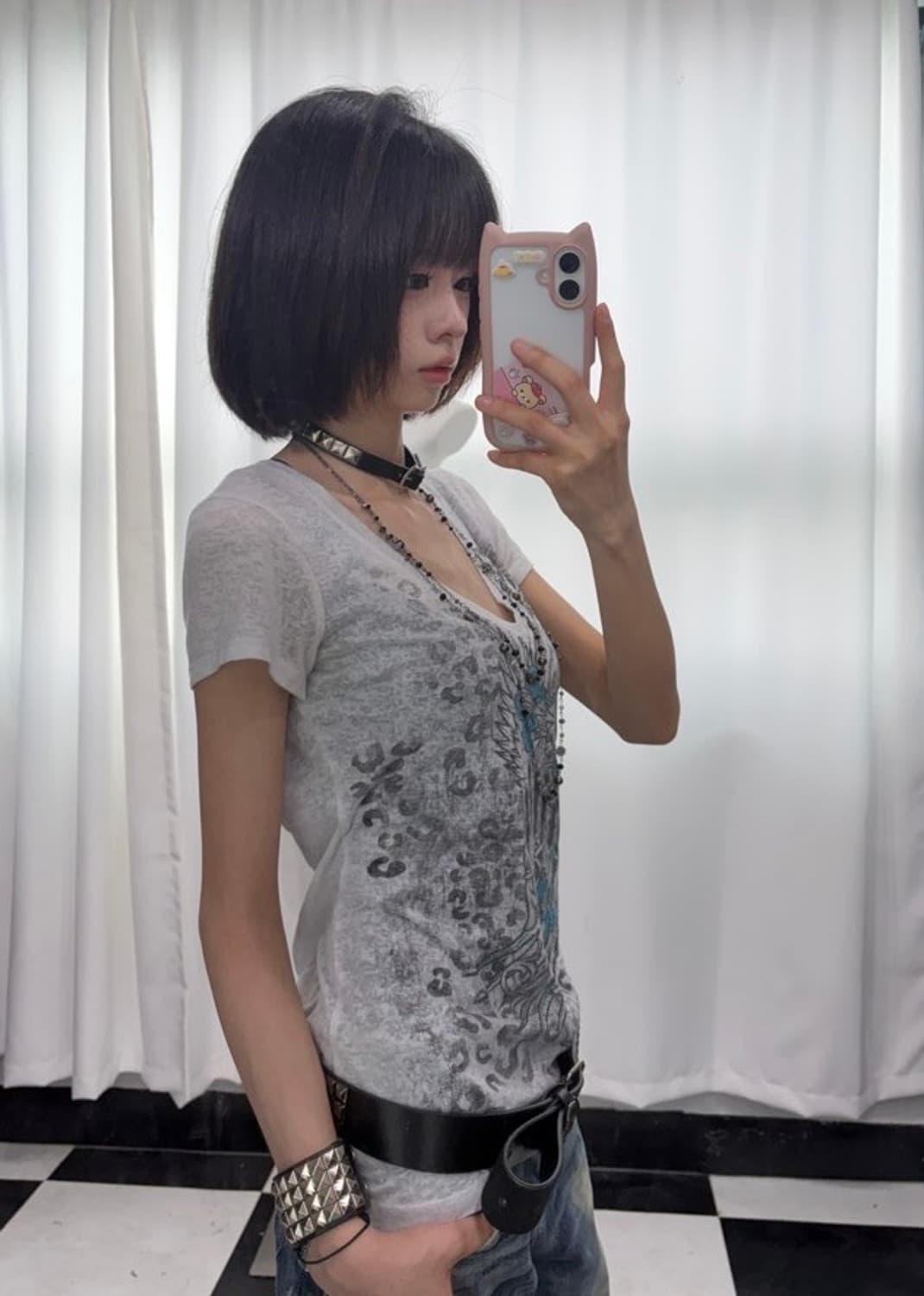 🎸프린팅 화이트 티셔츠🎸 상품이미지4