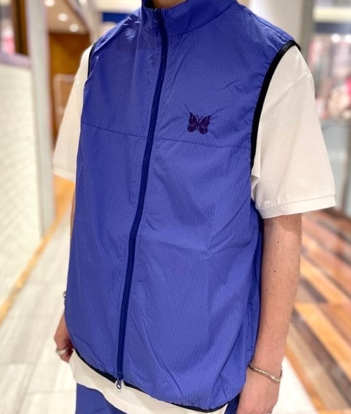 [XL] 니들스 x 빔즈 립스탑 베스트 퍼플 상품이미지9