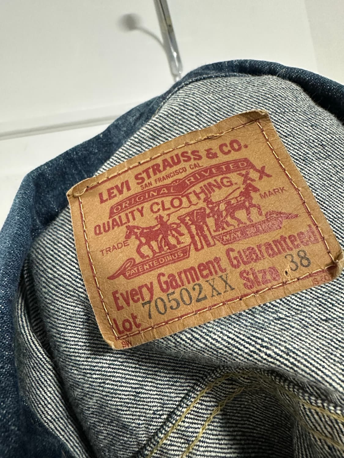 리바이스 1세대 70502XX 셀비지 데님 트러커자켓 상품이미지4