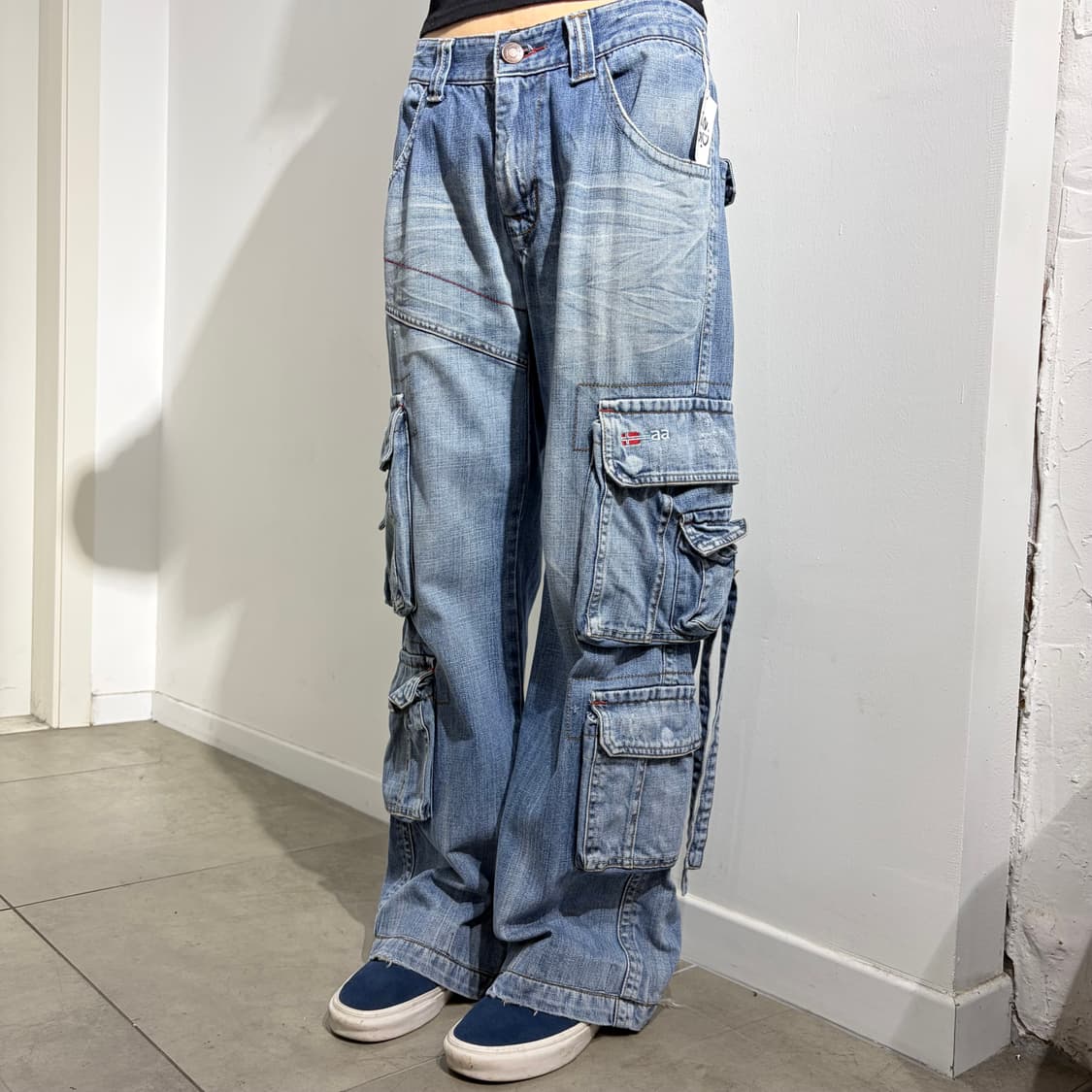 Koolhaas 락펑크 카고 데님 팬츠 상품이미지1