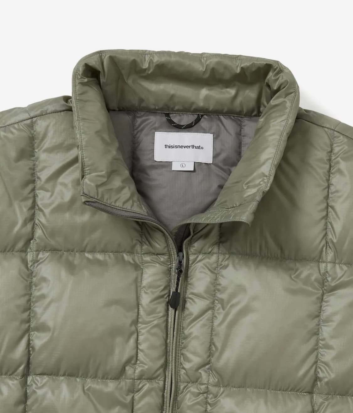 디스이즈네버댓 light down jacket dark sage 상품이미지4