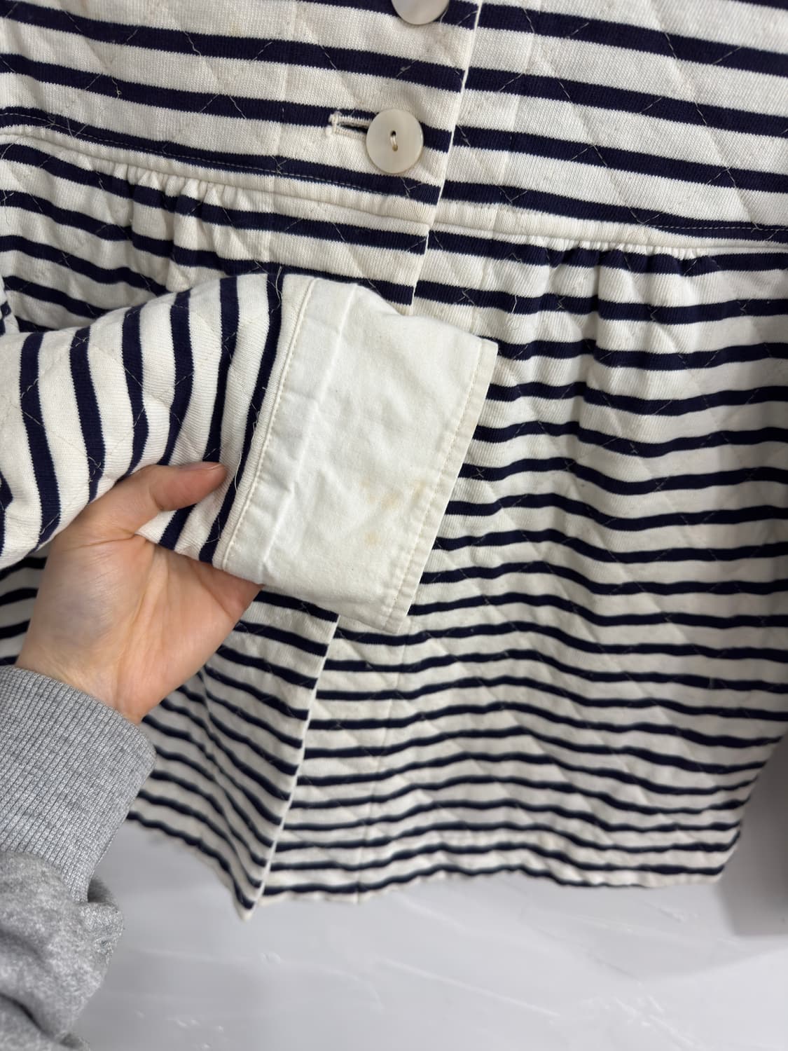nana tone stripe button jacket 상품이미지6