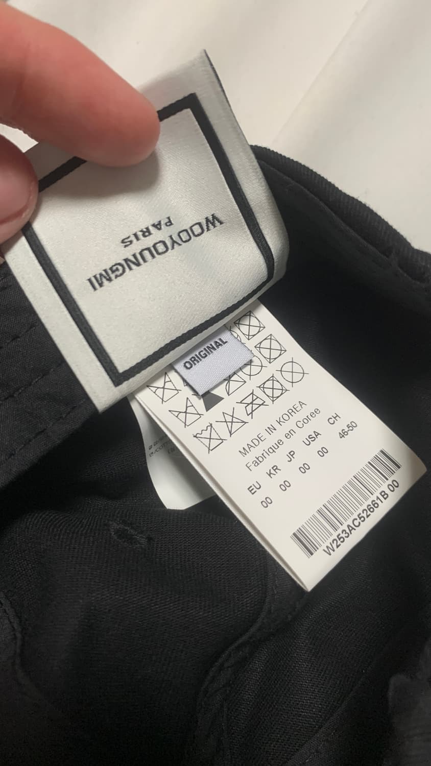 우영미 자수 볼캡 블랙 상품이미지5