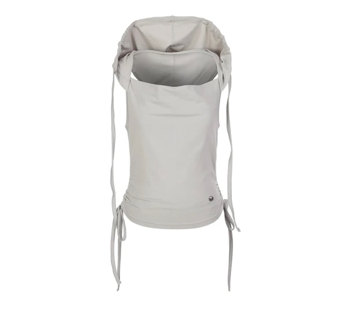 라라폭스 HOODED DREAPING SLEEVELESS 상품이미지6