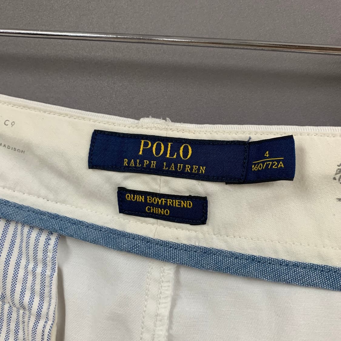 28인치 폴로랄프로렌 퀸 보이프렌드 트윌코튼 크롭 치노팬츠 면바지 상품이미지6